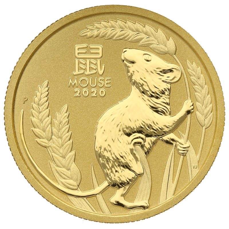 Χρυσό Νόμισμα - Έτος του Ποντικιού 2020 - Perth Mint - 1/4 της ουγγιάς