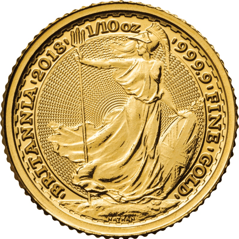 Χρυσό Νόμισμα της Αγγλίας 2018 -  1/10 Ουγγιά