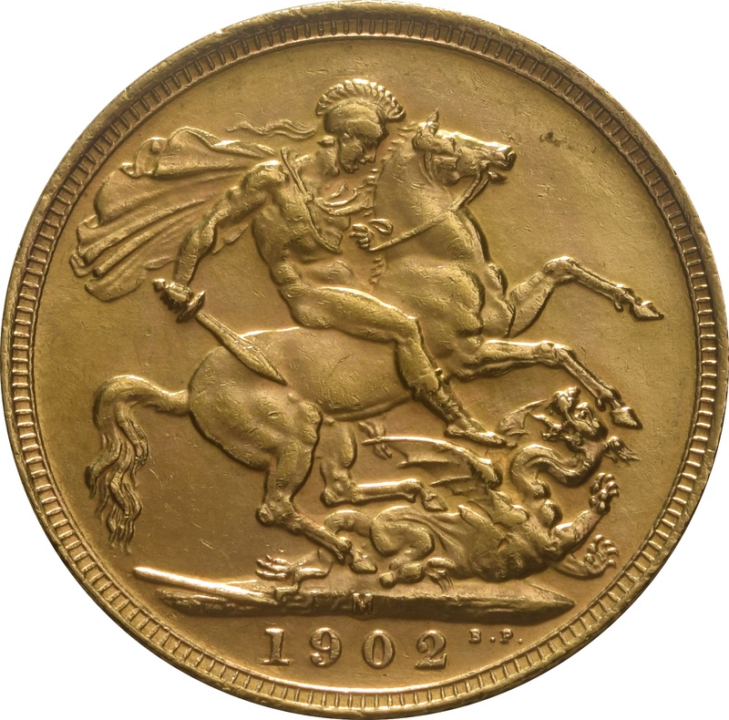 1902 Gold Sovereign - King Edward VII - M
