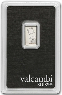 Valcambi 2.5 Γραμμάρια - Μπάρα από Πλατίνα