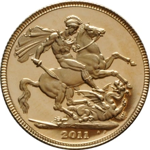 Χρυσή Λίρα Αγγλίας Proof 2011 σε συσκευασία δώρου