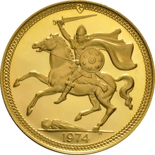 1974 Σετ 4 Χρυσών Λιρών Proof - Isle of Man