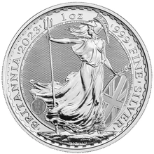 2023 Ασημένιο Britannia - Βασιλιάς Κάρολος ΙΙΙ - 1 Ουγγιά