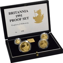 1991 Συλλεκτικό Σετ - 4 νομίσματα Αγγλίας