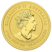 Χρυσό Νόμισμα - Έτος του Βοδιού 2021 - Perth Mint - Mισή ουγγιά