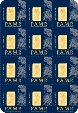 PAMP 12 Γραμμάρια - Μπάρες Χρυσού