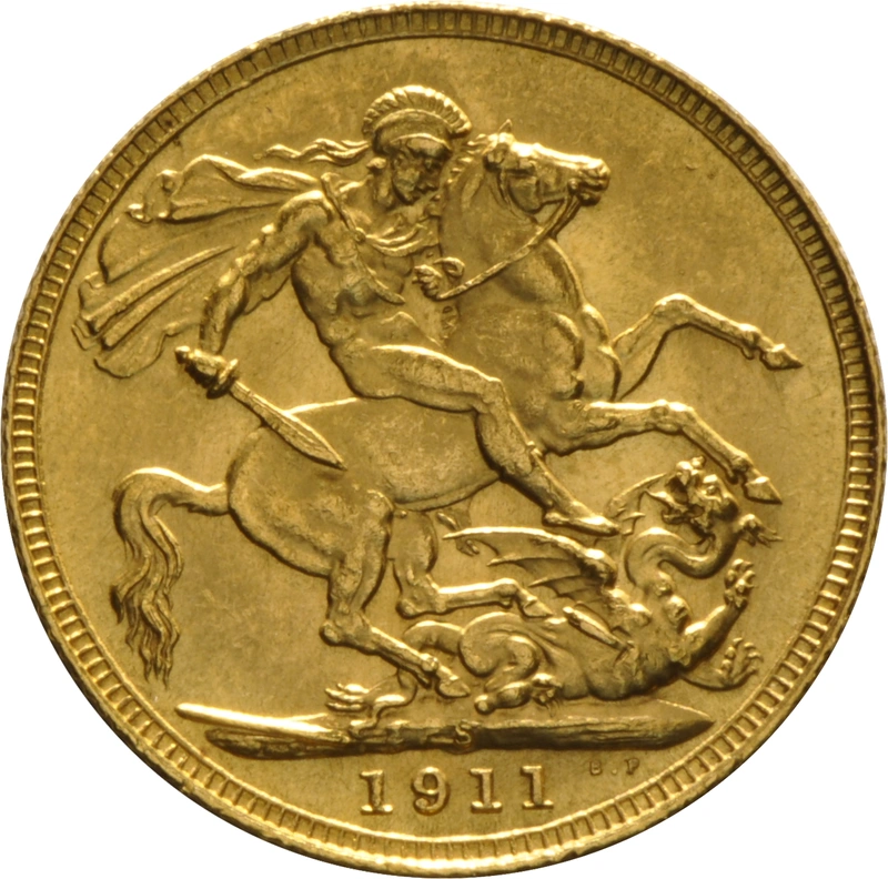 1911 Gold Sovereign Coin George V Sydney