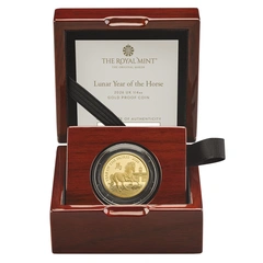 2026 Royal Mint 1/4 ουγγιάς χρυσό νόμισμα Proof Έτος του Αλόγου