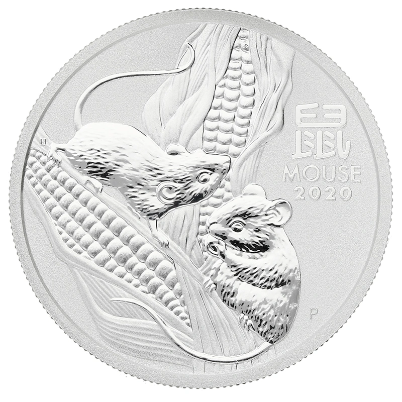 Perth Mint 2020 Year of the Mouse 1/2oz Silver Coin