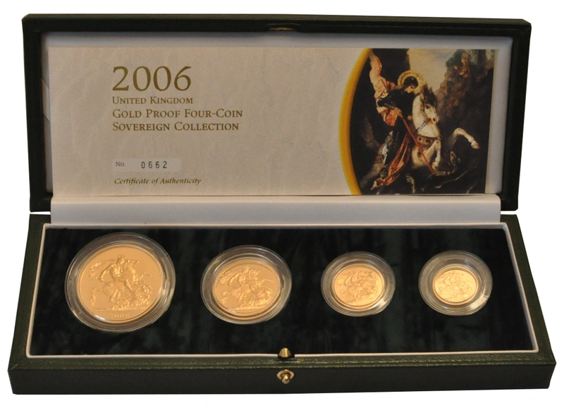 2006 Σετ 4 Χρυσές Λίρες Αγγλίας (Proof)