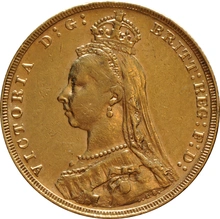 Χρυσή Αγγλική Λίρα 1892 - Βικτώρια Κεφαλή Jubilee - Λονδίνο