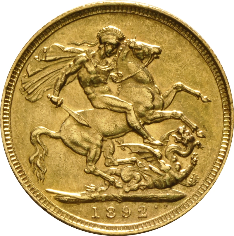 Χρυσή Αγγλική Λίρα 1892 - Βικτώρια Κεφαλή Jubilee - Σ