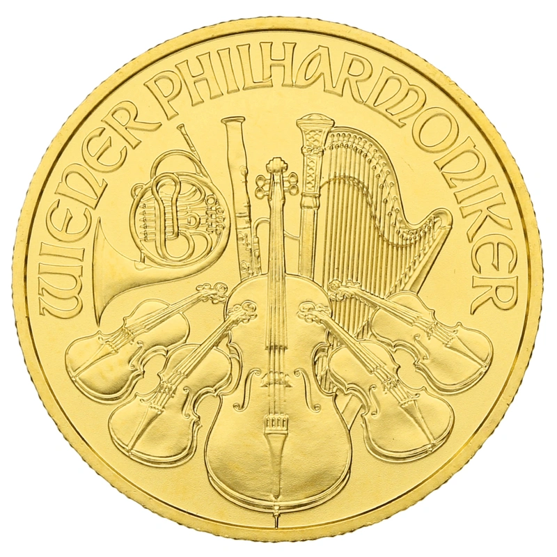 2020 Quarter Ounce Austrian Gold Philharmonic Coin
