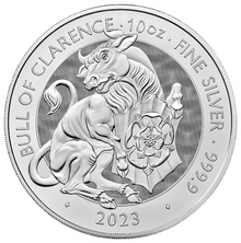 2023 Bull of Clarence - Ασημένιο Νόμισμα Tudor Beast 10 ουγγιές