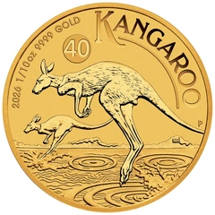 2026 Χρυσό Νόμισμα Australian Kangaroo 1/10 ουγγιάς
