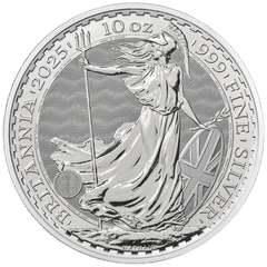 2025 Ασημένιο Νόμισμα Britannia - 10 ουγγιές