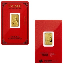 PAMP Μπάρες Χρυσού 12 x 5 γραμμάρια - Πλήρες Σεληνιακό Ημερολόγιο Σετ