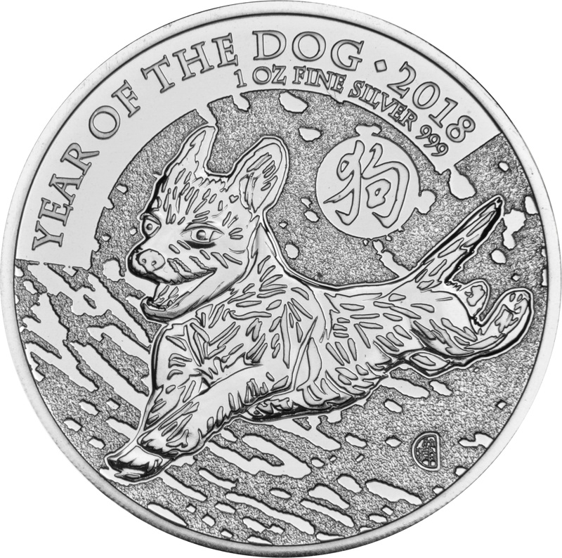 Year of the Dog 2018 - Ασημένιο Νόμισμα - Βασιλικό Νομισματοκοπείο