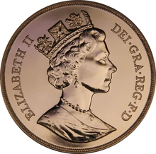 1987 Πενταπλή Χρυσή Αγγλική Λίρα (Uncirculated)