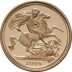 Μισή Χρυσή Λίρα Αγγλίας Proof 2004 (Χωρίς συσκευασία)