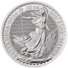 2024 Ασημένιο Νόμισμα Britannia - 10 Ουγγιά