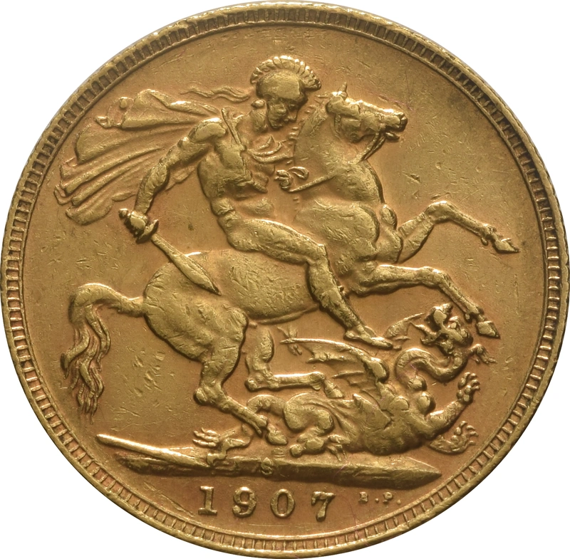 1907 Gold Sovereign Coin Edward VII Sydney