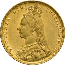 Χρυσή Αγγλική Λίρα 1888 - Βικτώρια Κεφαλή Jubilee - M