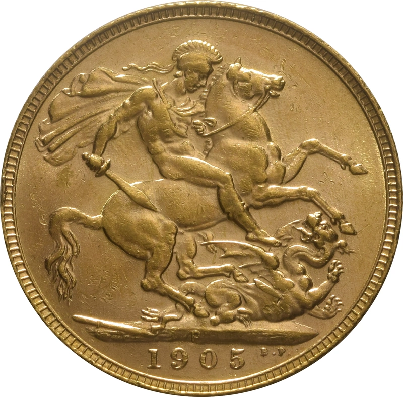 1905 Gold Sovereign Coin Edward VII Perth