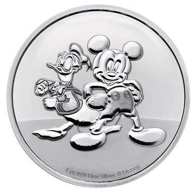 2023 Ασημένιο Νόμισμα 1 ουγγιάς - Mickey and Donald