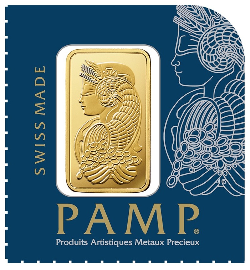 PAMP 1 Γραμμάριο - Μπάρες Χρυσού (Multicard)