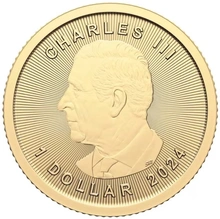 2024 Χρυσό Νόμισμα Canadian Maple Leaf - 1/20 της ουγγιάς