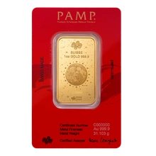 PAMP 2025 χρυσή ράβδος μίας ουγγιάς - Η χρονιά του φιδιού