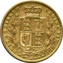 1872 Χρυσή Λίρα Αγγλίας – Bικτώρια Νέα Κεφαλή - Σ