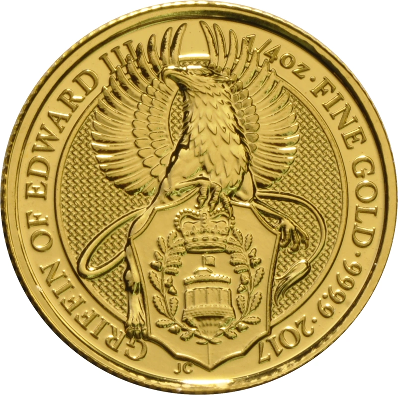 The Griffin - Queen's Beast - Χρυσό Νόμισμα - 1/4 ουγγιά