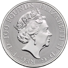 1oz Νόμισμα από Πλατίνα, Yale Of Beaufort - Queens Beast 2019