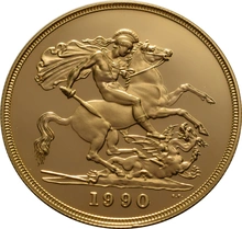1990 Σετ 4 Χρυσές Λίρες Αγγλίας (Proof)