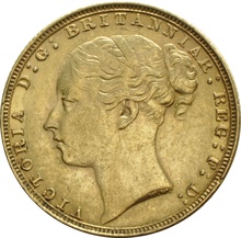 1884 Χρυσή Λίρα Αγγλίας – Bικτώρια Νέα Κεφαλή
