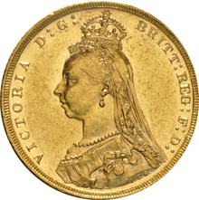 Χρυσή Αγγλική Λίρα 1889 - Βικτώρια Κεφαλή Jubilee - M