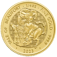 Χρυσό Νόμισμα Yale Of Beaufort 2023 - Tudor Beast - 1/4 ουγγιάς