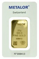 Metalor 20 Γραμμάρια -  Μπάρες Χρυσού
