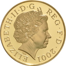 2001 - Πενταπλή Χρυσή Αγγλική Λίρα 100στη Επέτειος - Βικτώρια