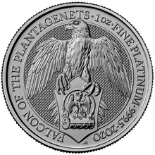 2020 The Falcon of the Plantagenets - Νόμισμα από Πλατίνα- 1 ουγγιά - Συσκευασία Δώρου