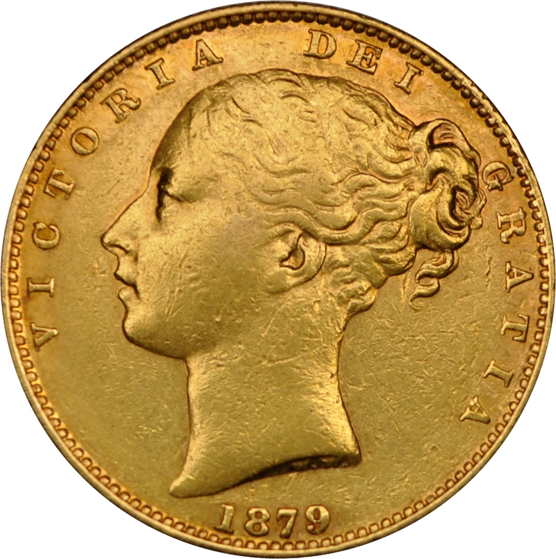 1879 Χρυσή Λίρα Αγγλίας – Bικτώρια Νέα Κεφαλή - Σ