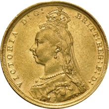 Χρυσή Αγγλική Λίρα 1890 - Βικτώρια Κεφαλή Jubilee - Σ