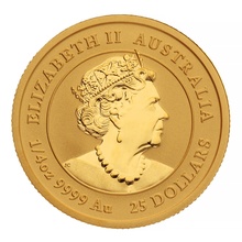 Χρυσό νόμισμα Perth Mint 2022 - Έτος της Τίγρης - 1/4 της ουγγιάς