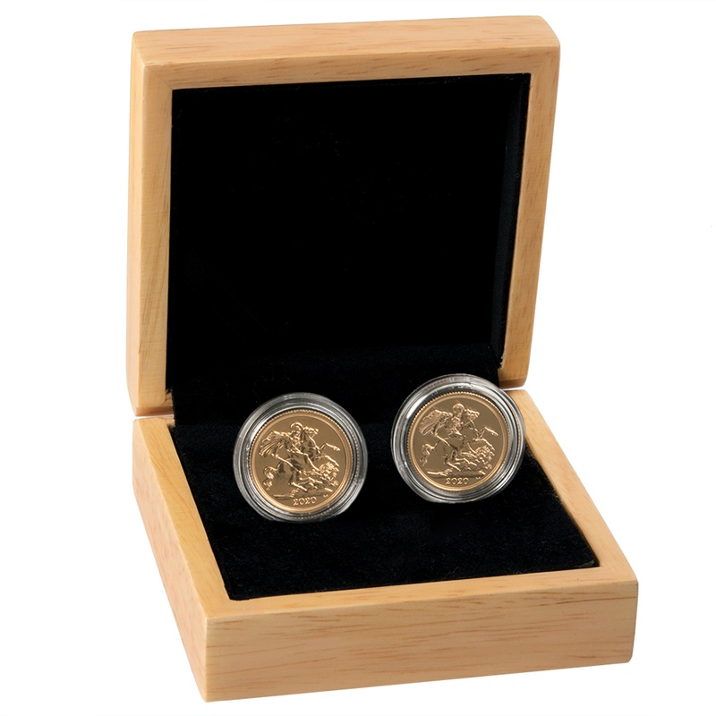 Two 2020 Sovereign Gold Coins Gift Boxed