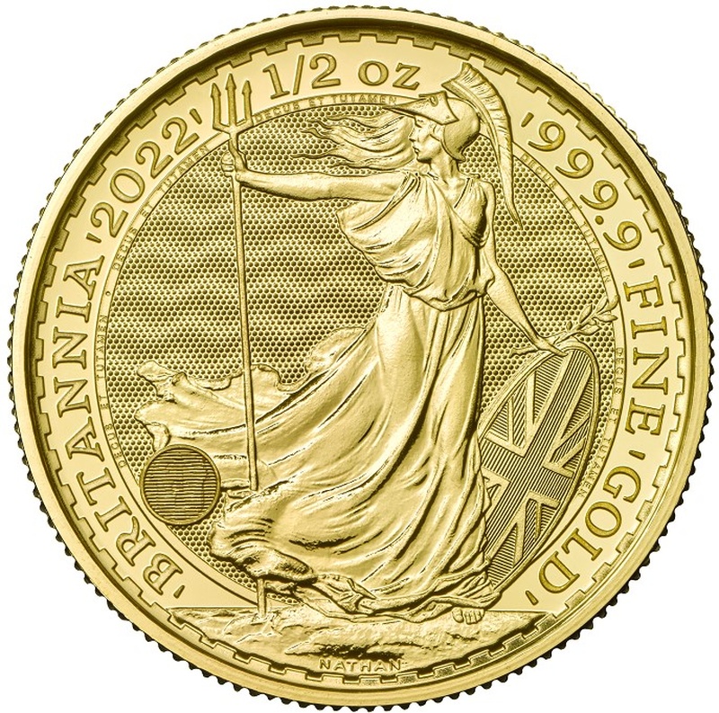 Χρυσό Νόμισμα της Αγγλίας 2022 - 1/2 Ουγγιά