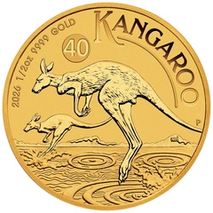 2026 Χρυσό Νόμισμα Australian Kangaroo 1/2 ουγγιάς