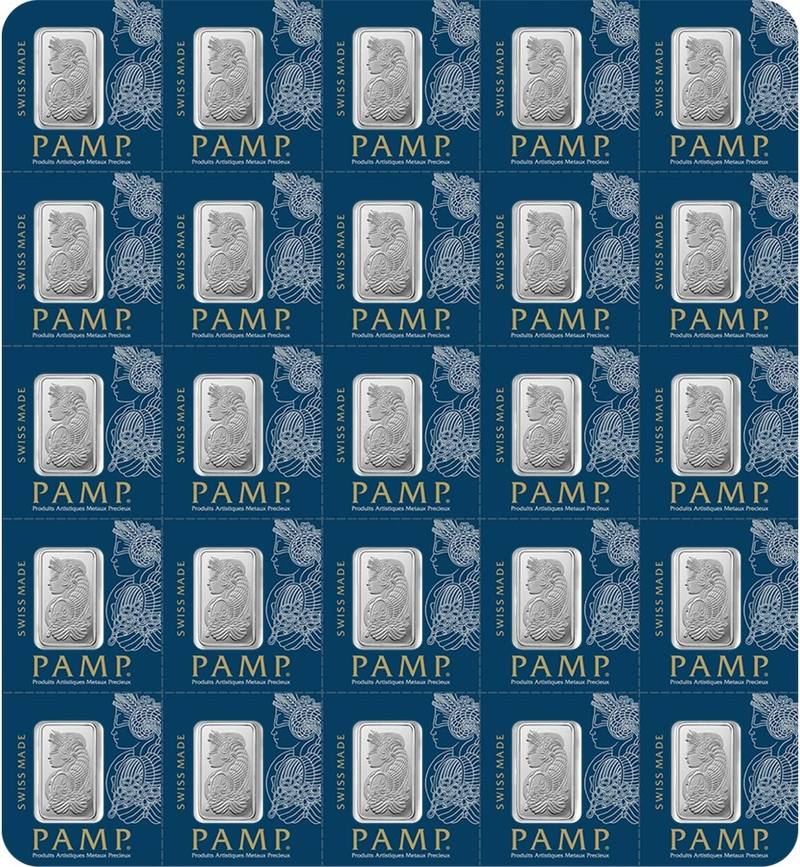 PAMP 25 Γραμμάρια - Μπάρες Πλατίνας (Combubar)