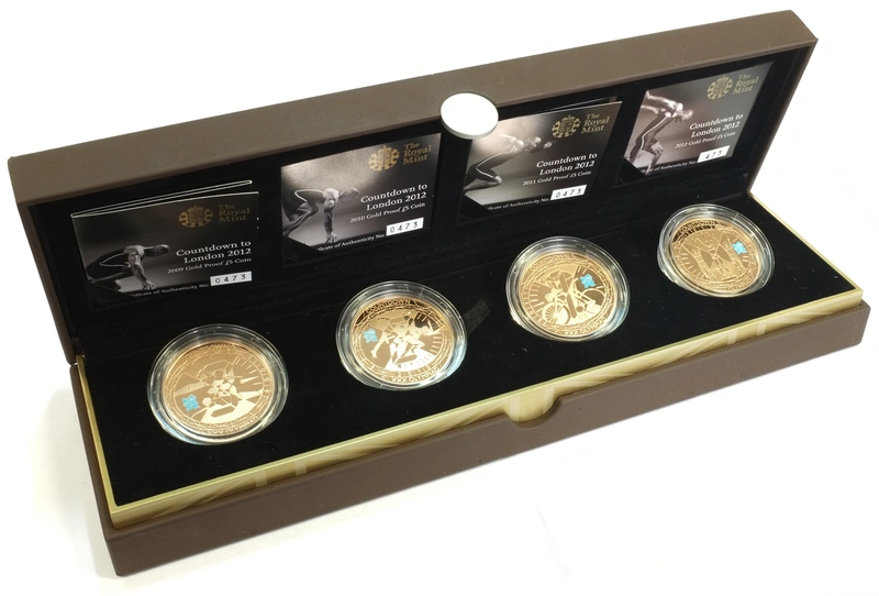 Αντίστροφη Μέτρηση για το 2012  £5 σετ 4 Χρυσών Λιρών (Proof)